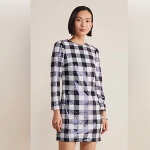 Vineyard Vines Buffalo Check Sequin Dress NWT